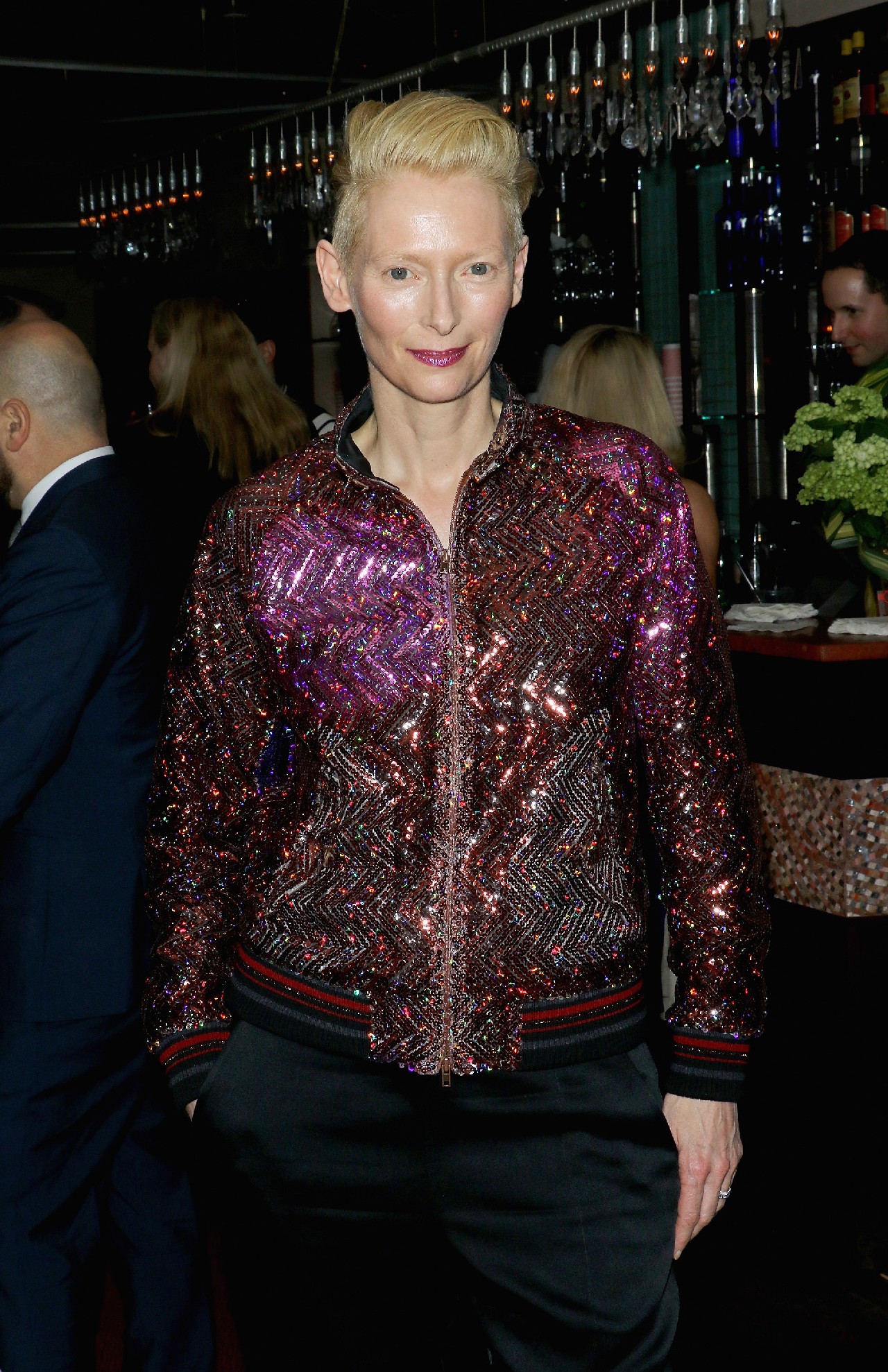 A bigger Splash New York Premiere: Tilda Swinton veste Maison Margiela per il red carpet e il party