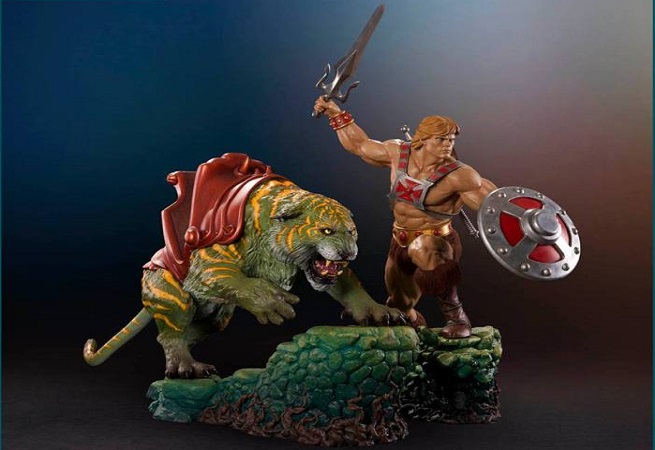 He-Man e Battle Cat: la nuova statua di Pop Culture Shock