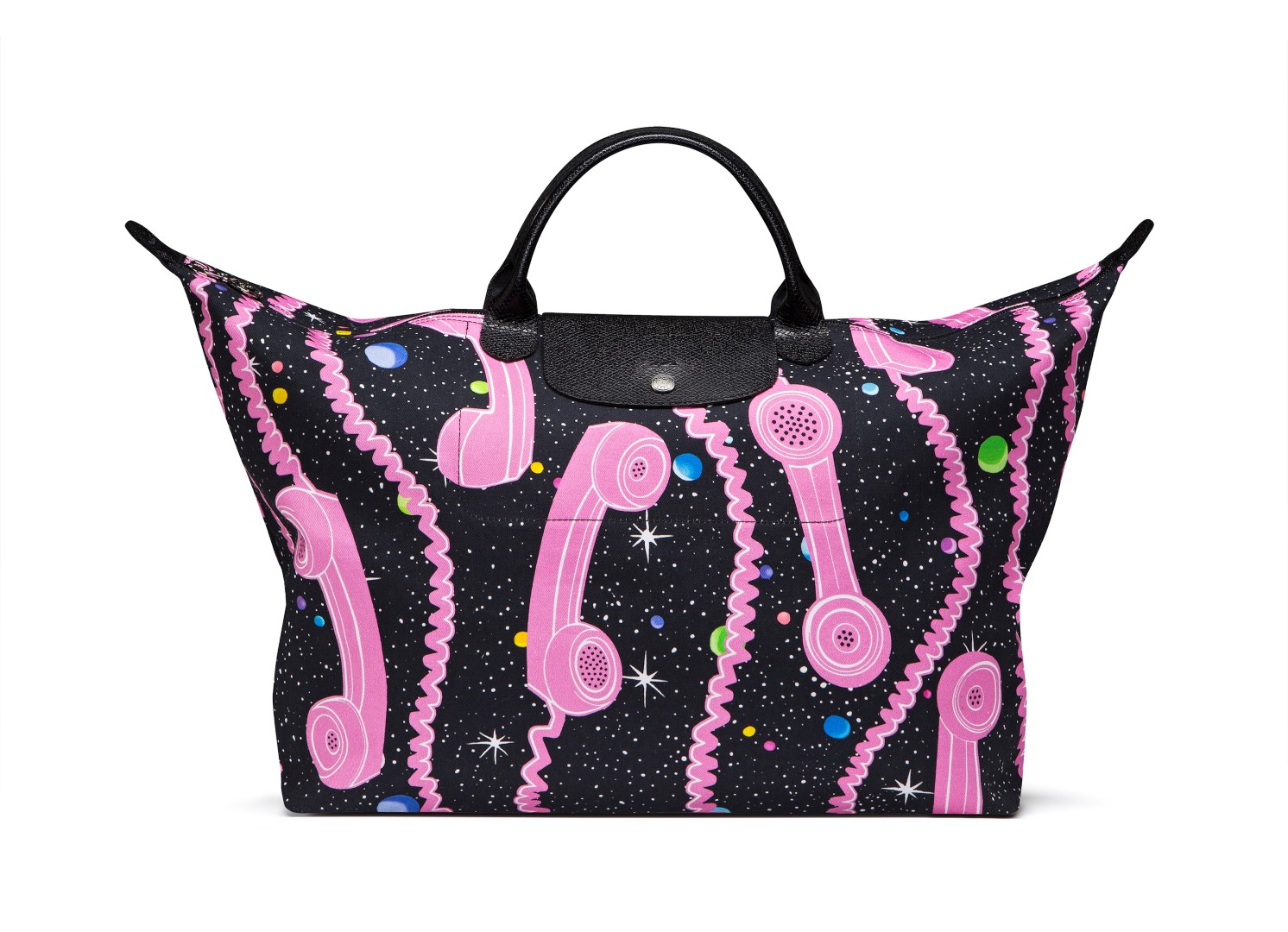 Longchamp Jeremy Scott: l&#8217;iconica Le Pliage si trasforma in &#8220;Long Distance Call&#8221;