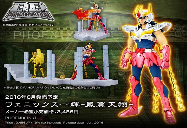 Saint Seiya: arriva l’action figure di Phoenix Ikki D.D. Panoramation di Bandai