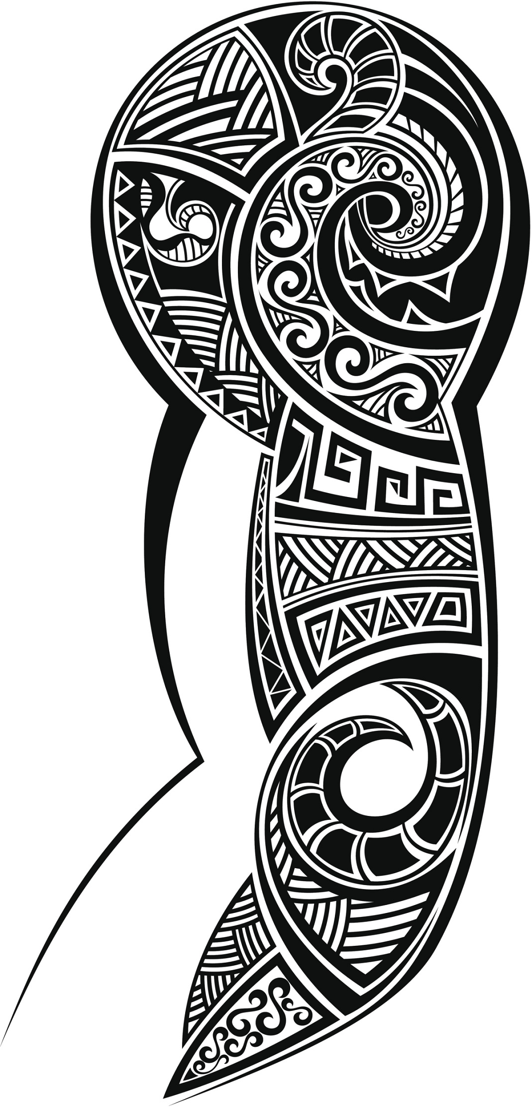 Tatuaggi maori sul braccio