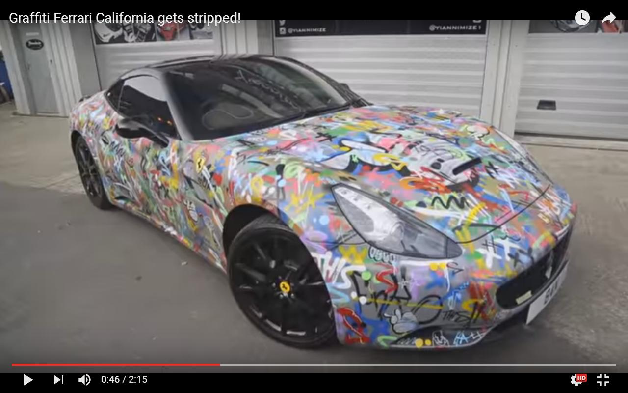 Una Ferrari California in stile graffiti [Video]