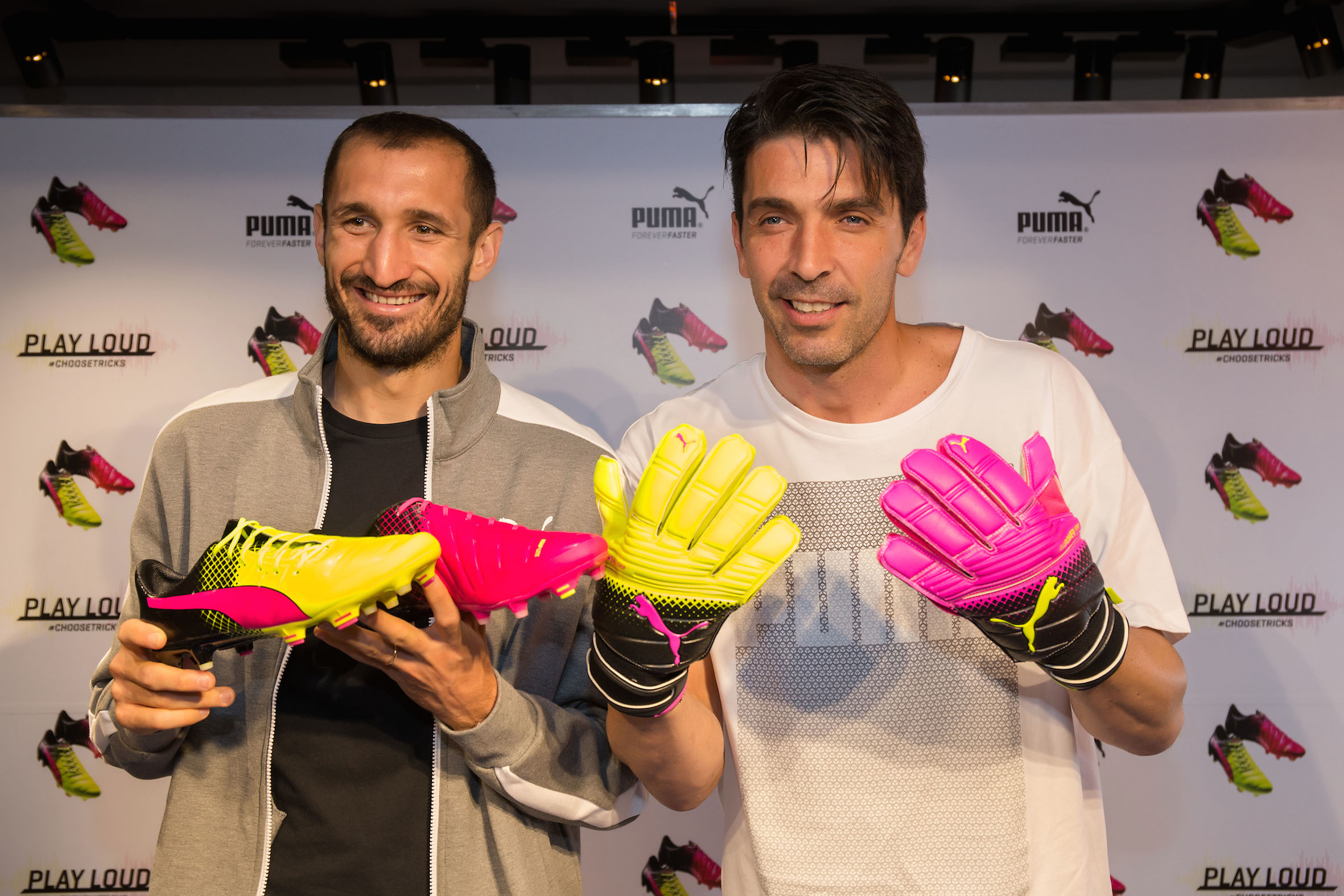 Puma collezione evoPOWER Tricks: presentata da Gianluigi Buffon e Giorgio Chiellini a Firenze