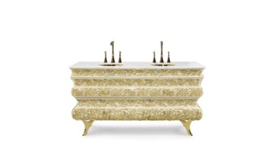 Maison Valentina mobile lavabo effetto ricamo