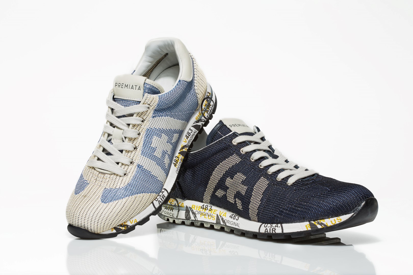 Premiata collezione primavera estate 2016: la prima sneakers in tessuto Jacquard