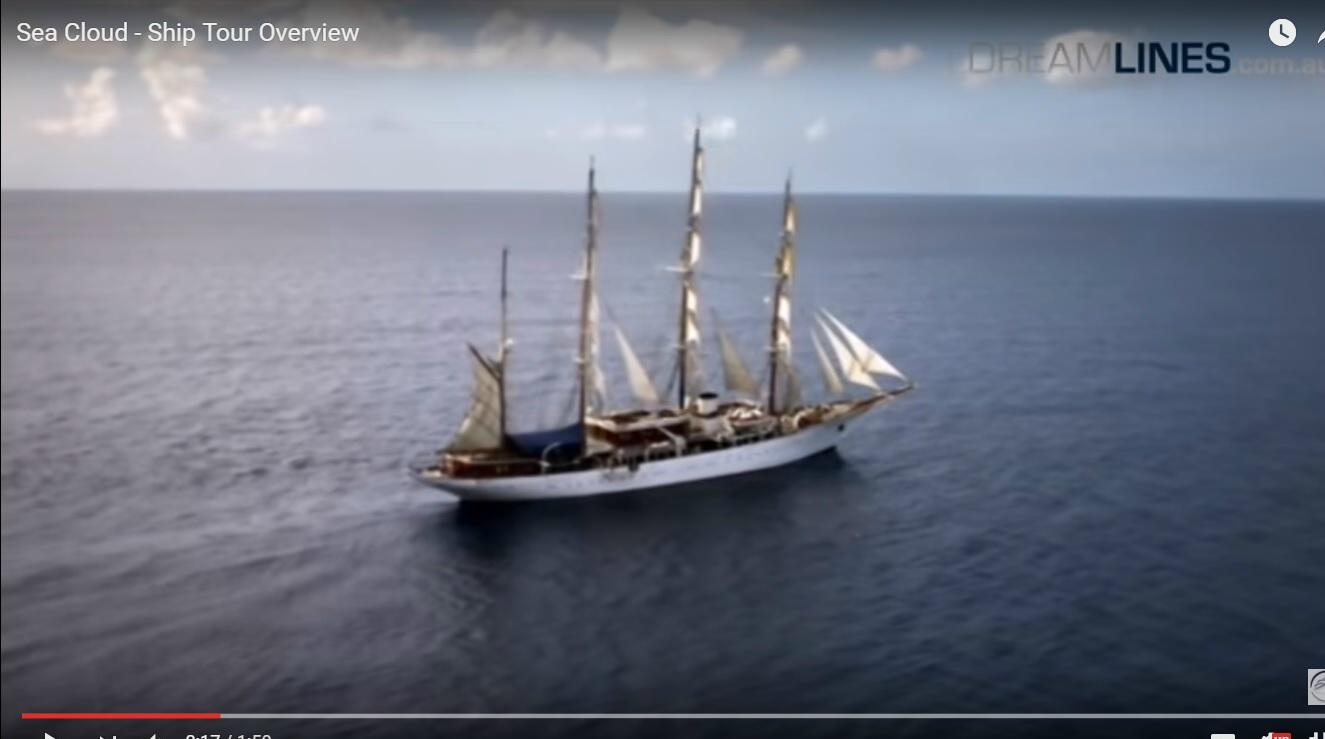 Il veliero Sea Cloud a Cefalù: lusso e bellezza