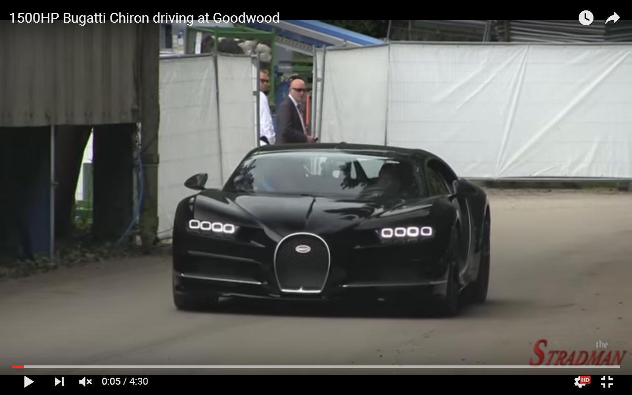 La Bugatti Chiron in azione al Goodwood Festival of Speed 2016 [Video]