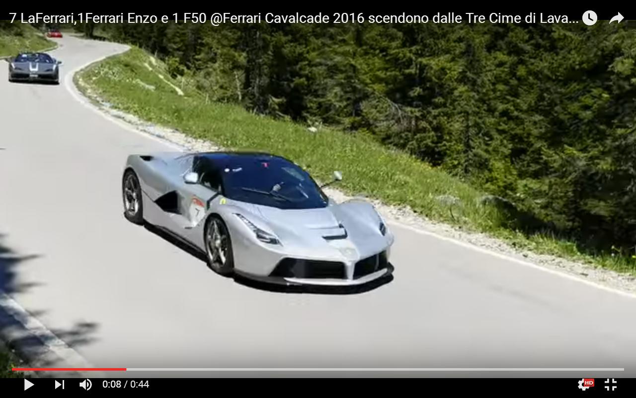 Ferrari Cavalcade 2016: auto sportive da sogno [Video]