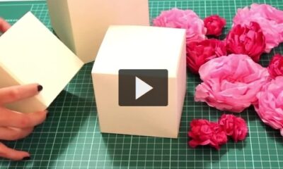 Centrotavola fai da te con scatole e fiori