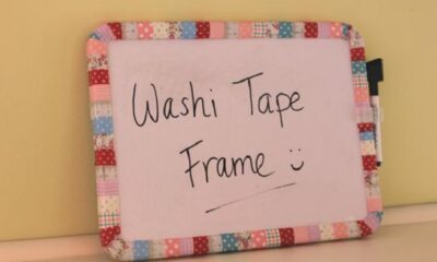 cornice di patchwork con il fai da te