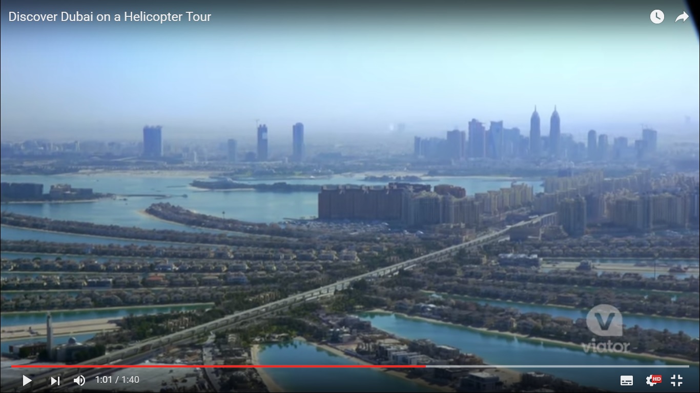 Dubai: i suoi gioielli ed hotel visti in elicottero [Video]