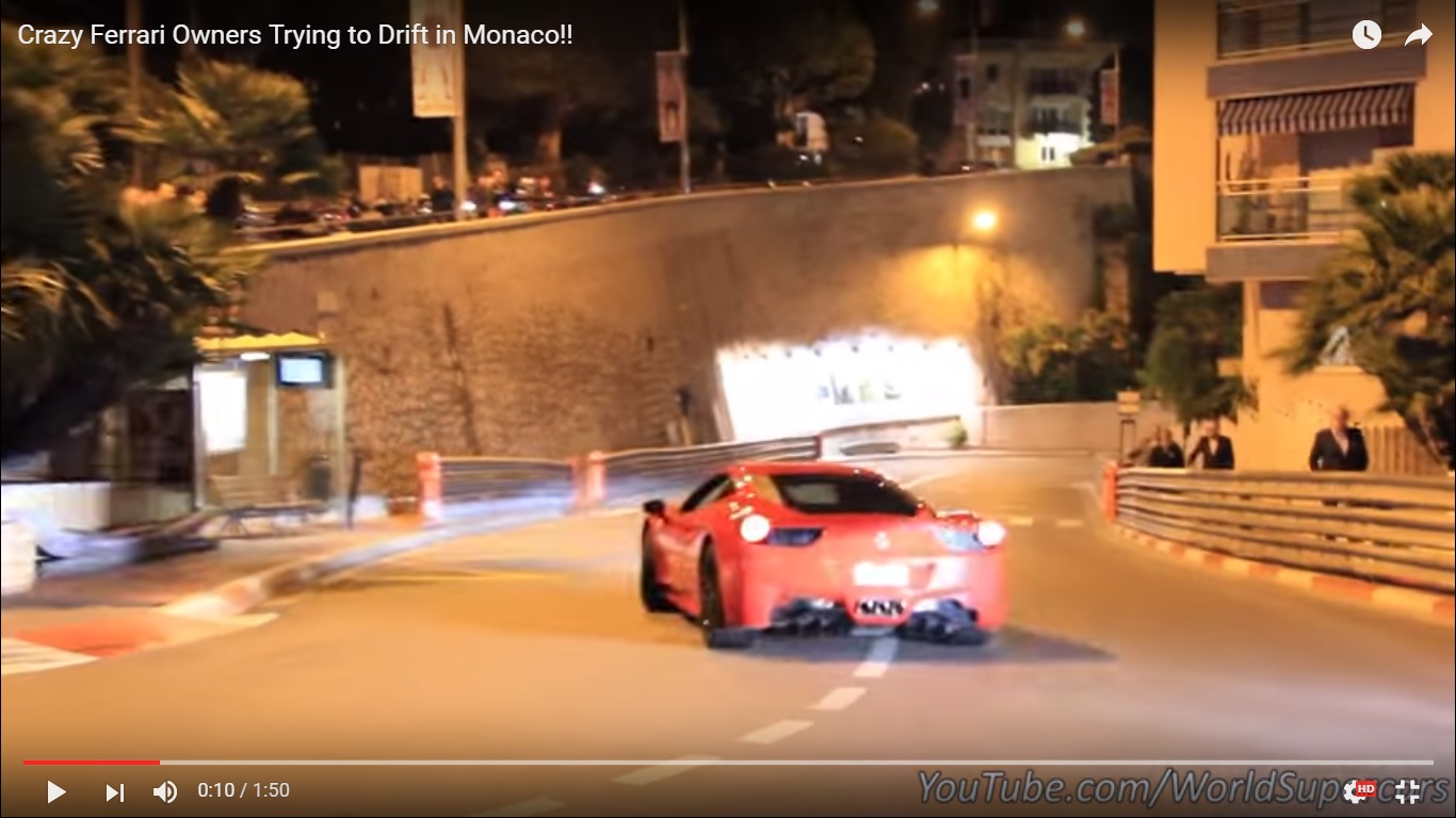 Con le Ferrari fanno lo show a Monte Carlo [Video]
