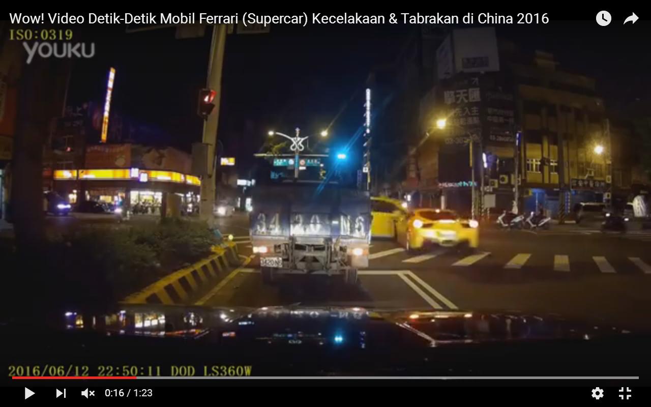 Ferrari 458 Italia: incidente all&#8217;incrocio in Cina [Video]