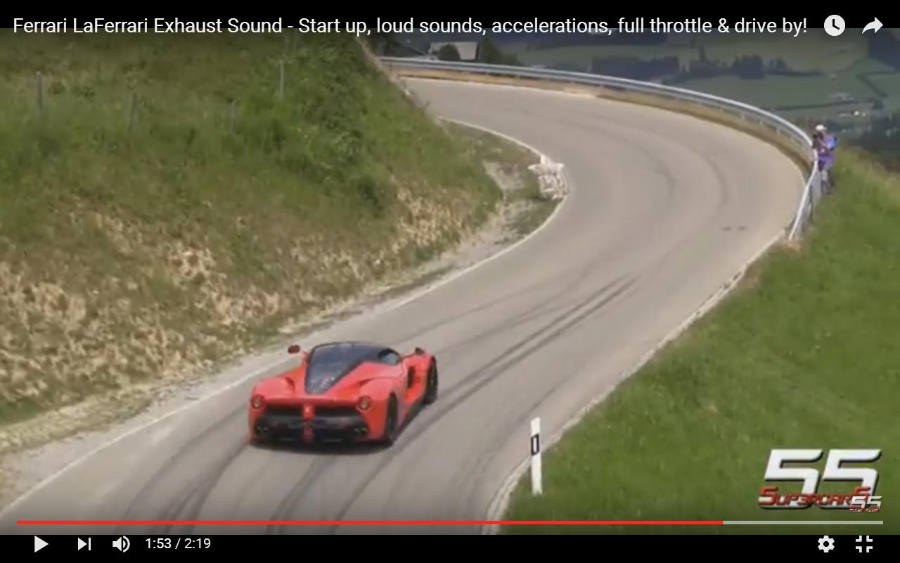 Ferrari LaFerrari in azione con la sua colonna sonora [Video]
