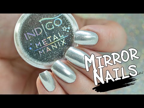 How To Make Mirror Nails | Chrome Effect with Metal Manix