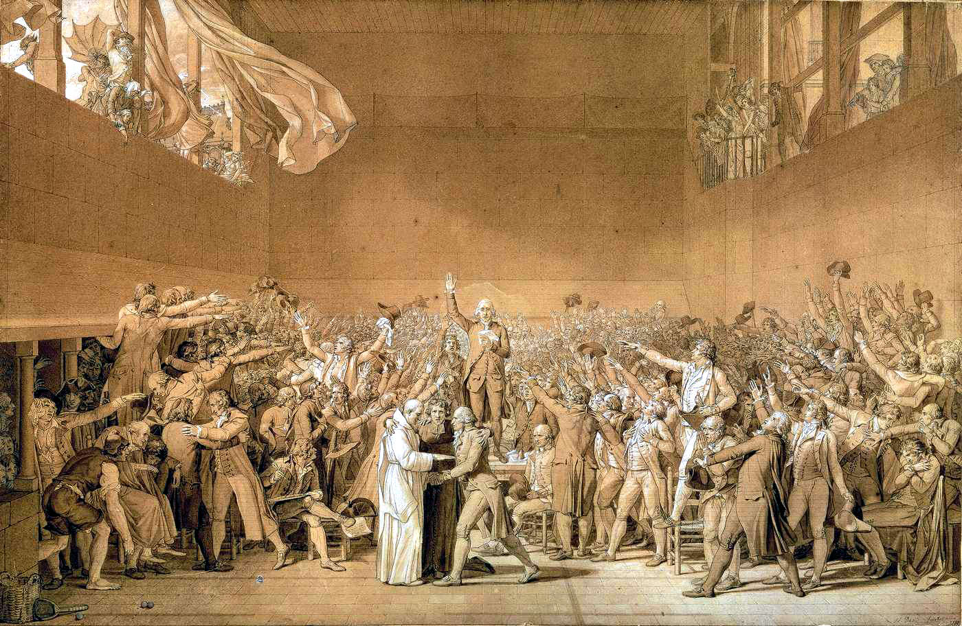 Giuramento della Pallacorda, di Jacques-Louis David
