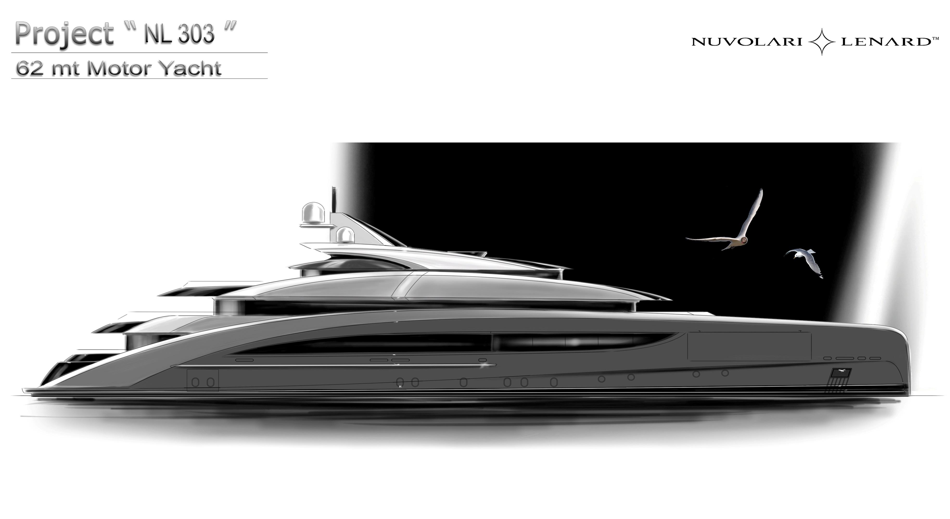 Nuovo yacht di lusso CRN 62 metri disegnato da Nuvolari Lenard