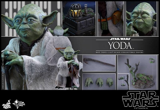 Star Wars: l’action doll di Yoda da Hot Toys