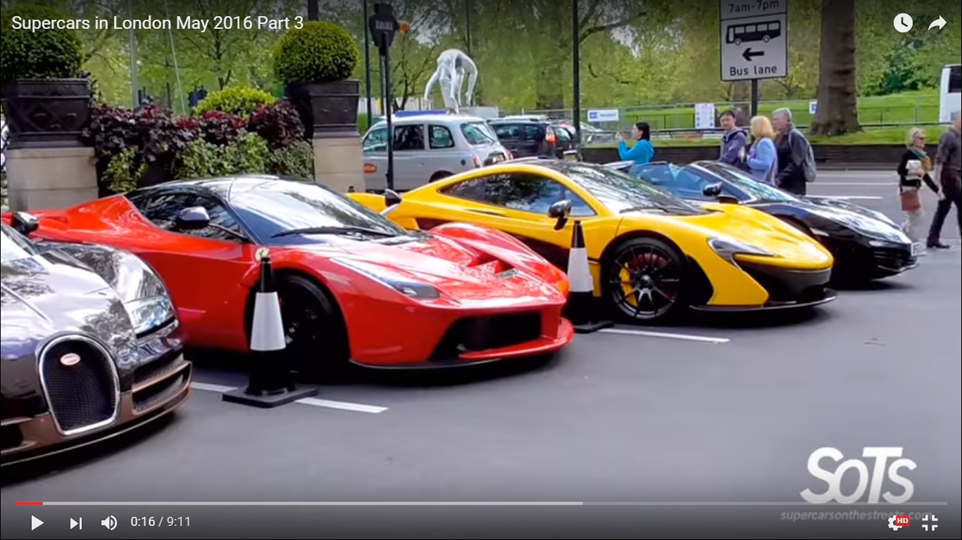 Auto sportive e di lusso a Londra [Video]
