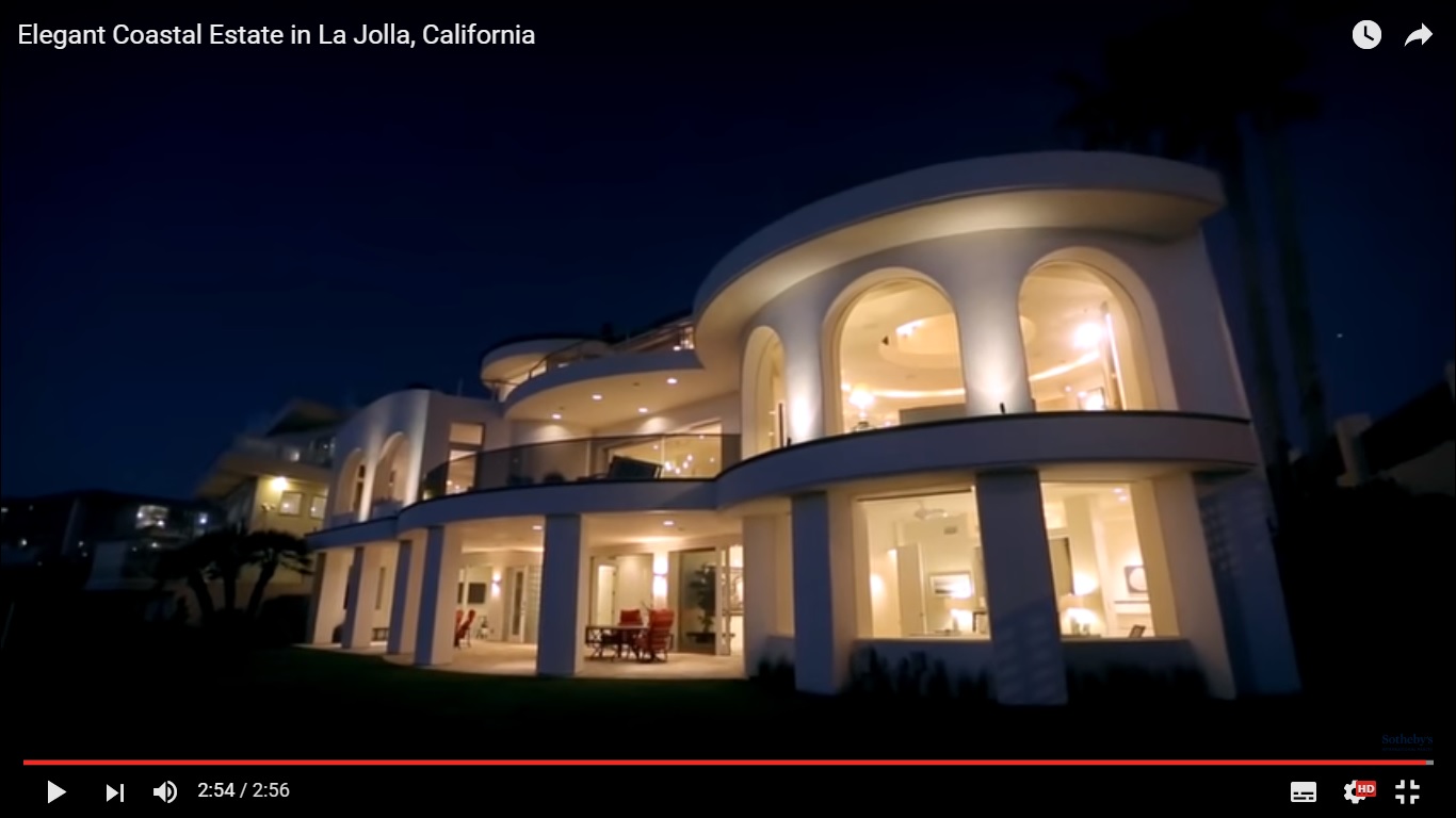 Villa di lusso sulla spiaggia di La Jolla in California [Video]