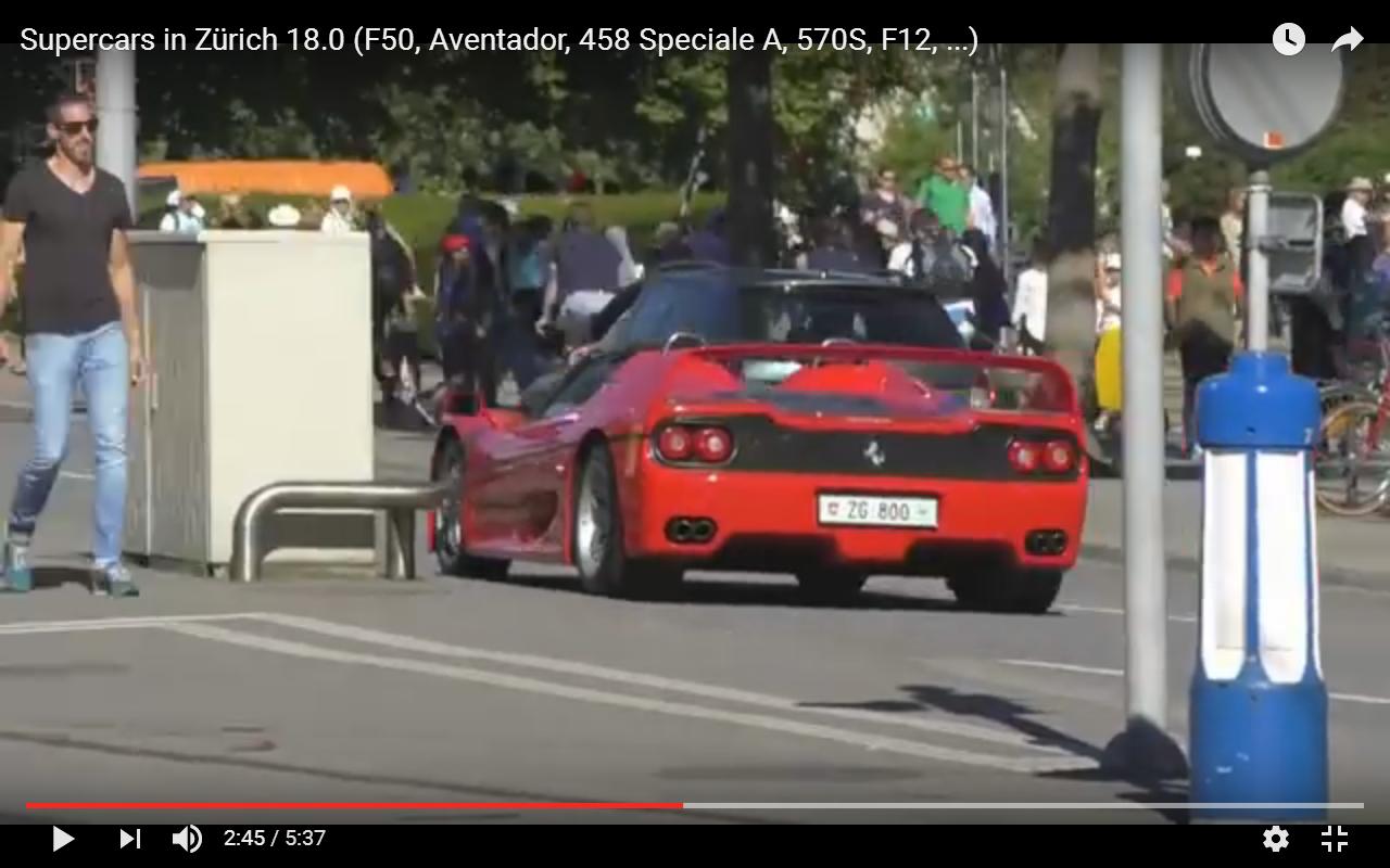 Auto sportive da mille e una notte a Zurigo [Video]