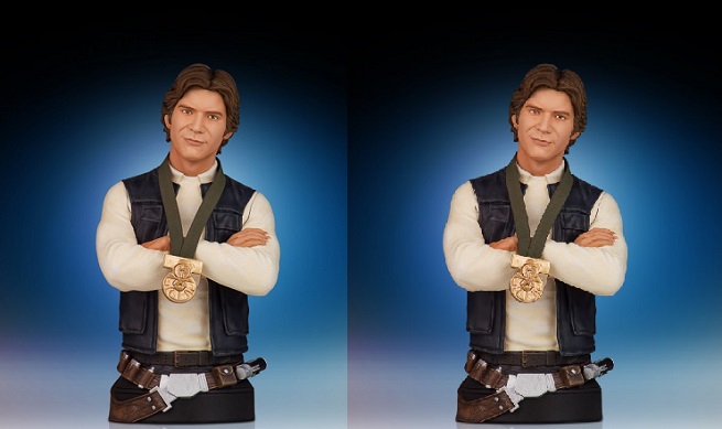 Star Wars: il mini busto di Han Solo Eroe di Yavin di The 3D Studio