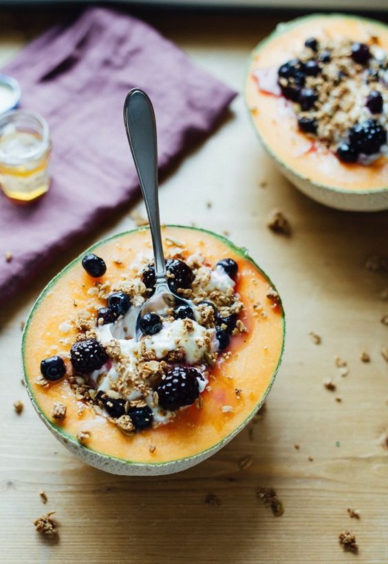 Melone e gelato