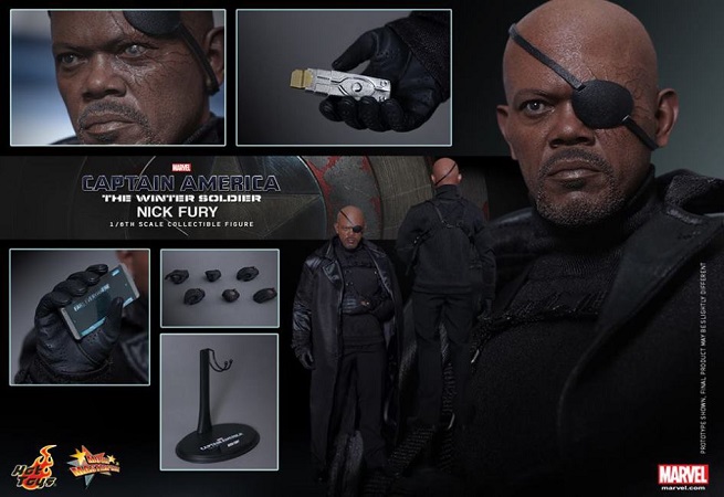 Captain America – The Winter Soldier: l’action doll di Nick Fury di Hot Toys