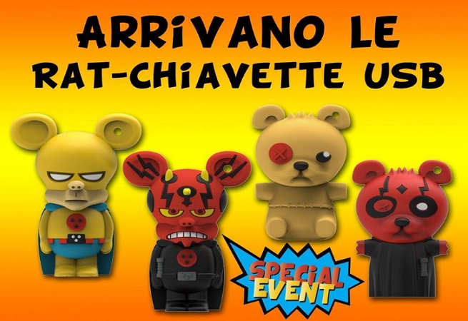 Lucca Comics &amp; Games 2016, in arrivo le Rat-Chiavette USB di Infinite Statue ispirate a Rat-Man