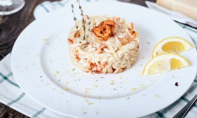 Risotto champagne e scampi