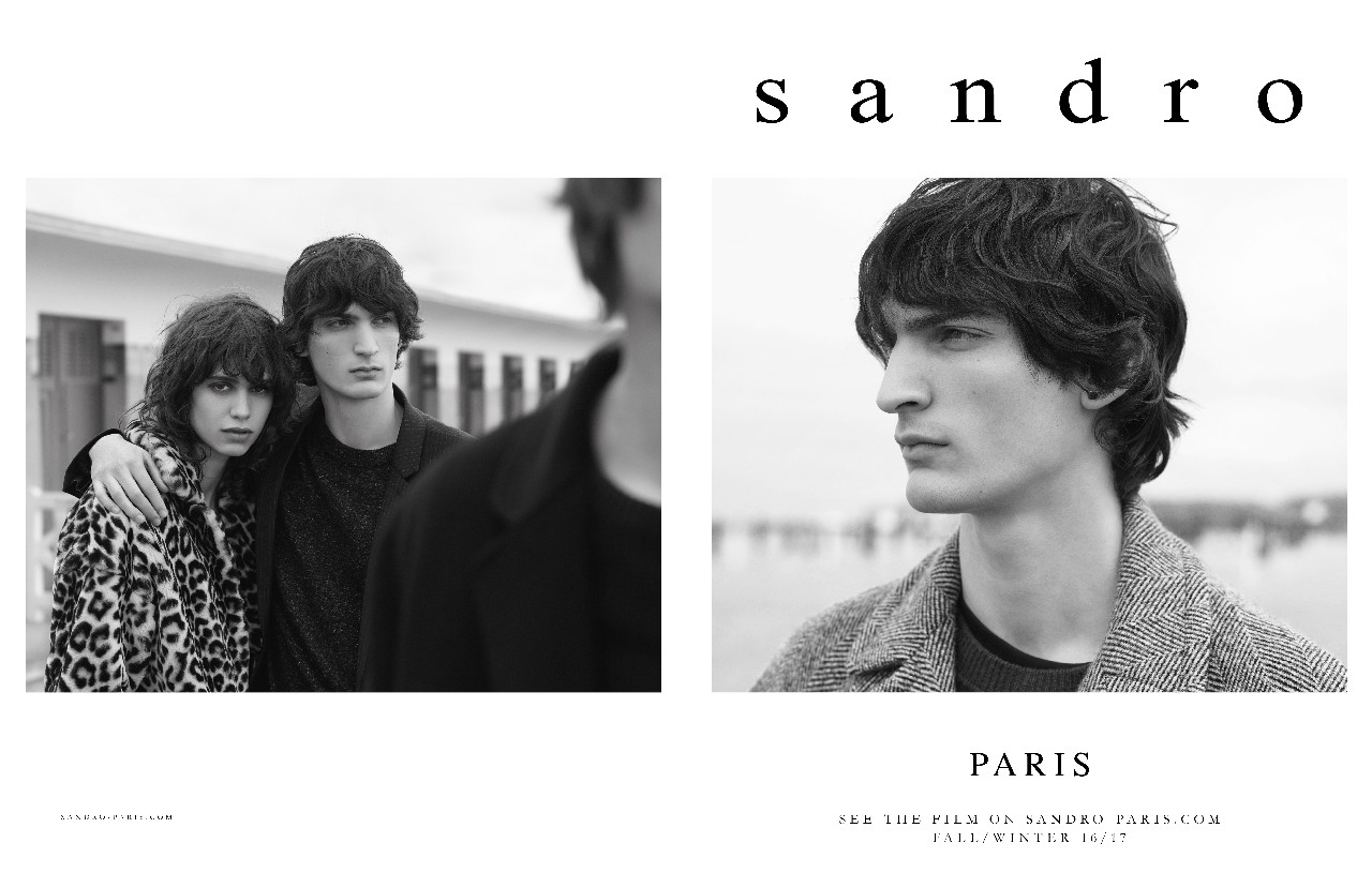 Sandro Paris campagna pubblicitaria autunno inverno 2016 2017: l&#8217;inverno a Deauville, video e foto