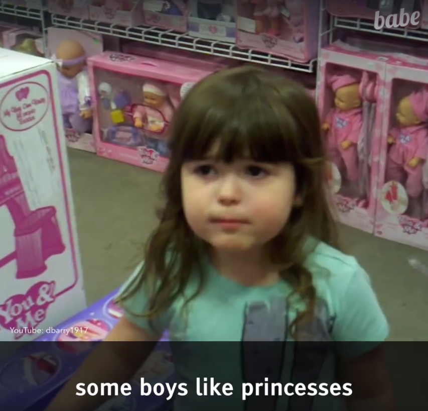 Giocattoli gender, il video della bambina che si ribella