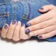 Denim nail art