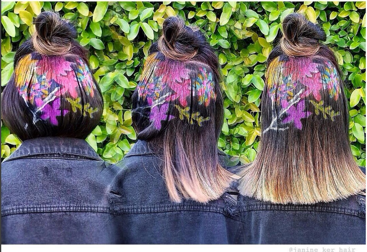 Tendenza capelli estate 2016: i pazzi e colorati stencil