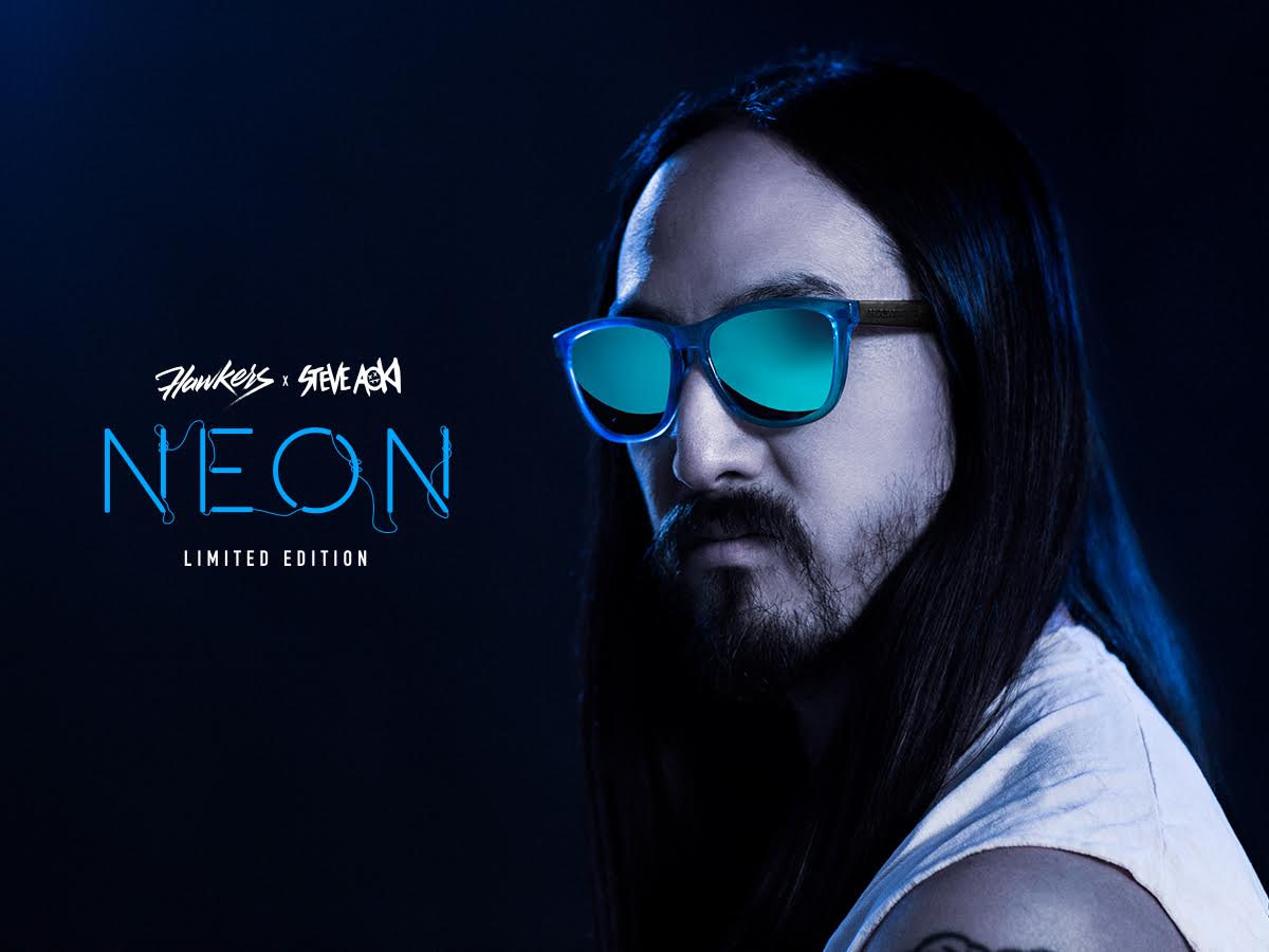 Hawkers Steve Aoki: gli occhiali da sole Neon, video e foto