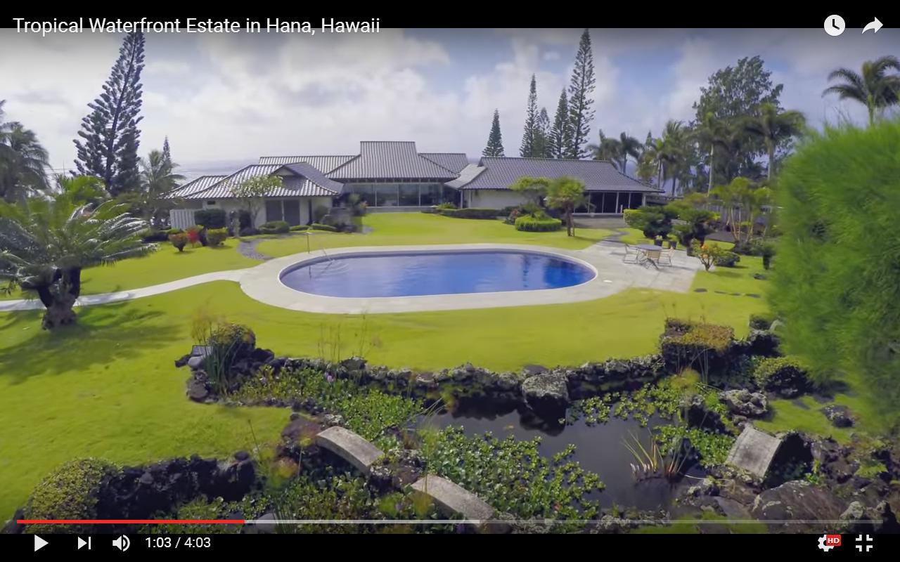 Spettacolare villa di lusso con piscina alle Hawaii [Video]
