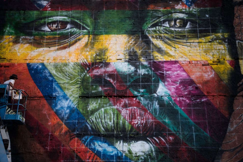 Olimpiadi di Rio 2016, il murale di Kobra