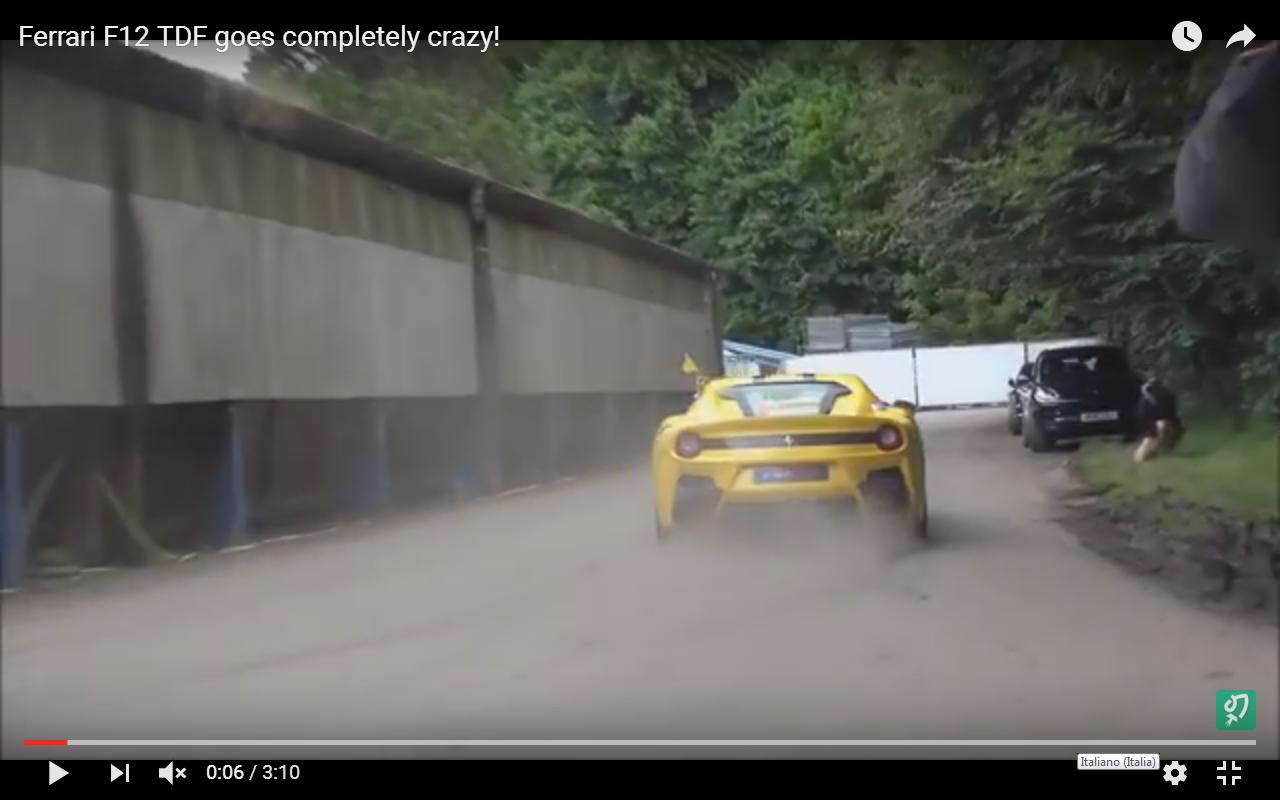 Ferrari F12tdf in spazzolata [Video]