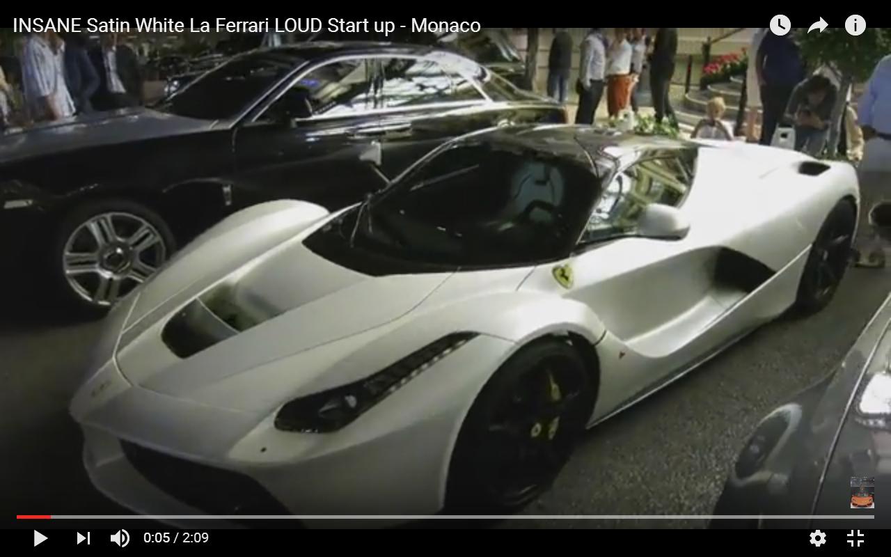 Ferrari LaFerrari al Casinò di Montecarlo [Video]