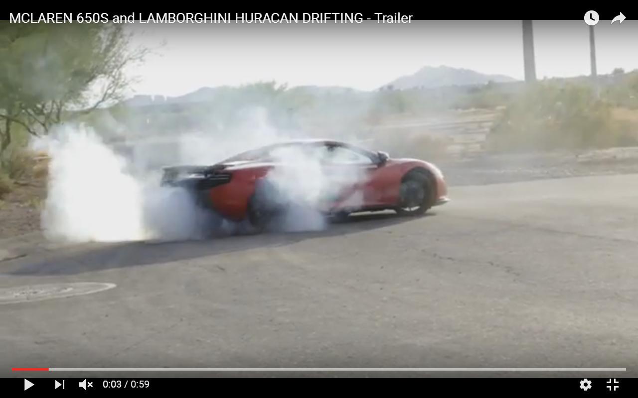 Lamborghini e McLaren a ritmo di drifting [Video]