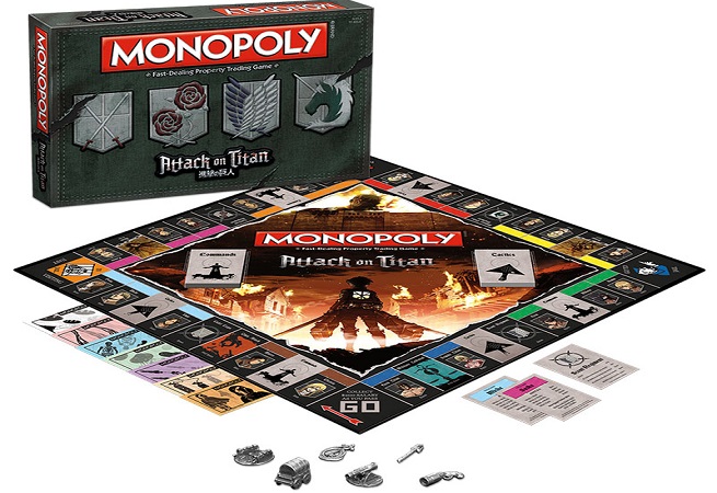 Monopoly: Attack on Titan, da USAopoly arriva il Monopoly dell’Attacco dei Giganti