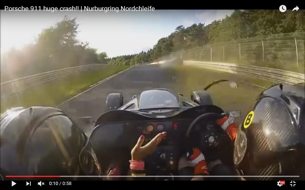 Incidente al Nurburgring con la Porsche 911 [Video]
