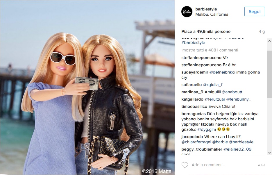 La Barbie ispirata a Chiara Ferragni