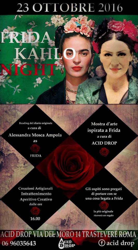 Frida Kahlo, una notte alla galleria d&#8217;arte Acid Drop
