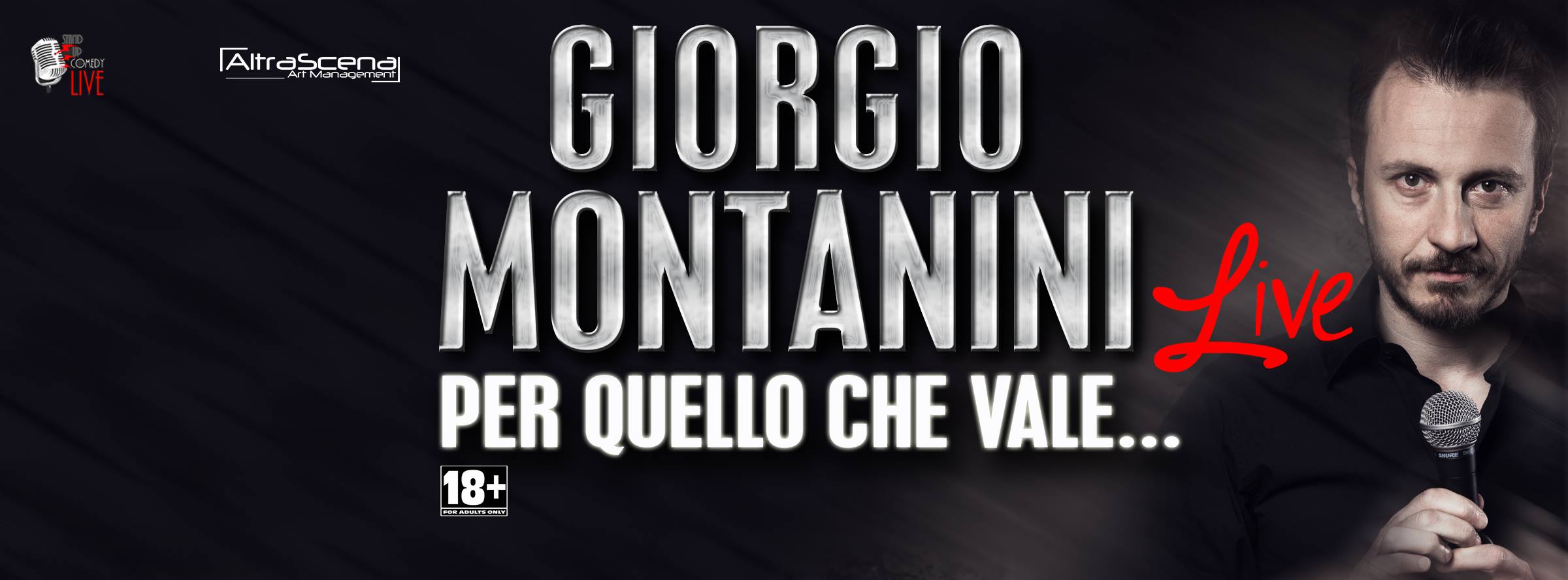 Giorgio Montanini, &#8220;Per quello che vale&#8230;&#8221; arriva al Teatro Nuovo di Milano