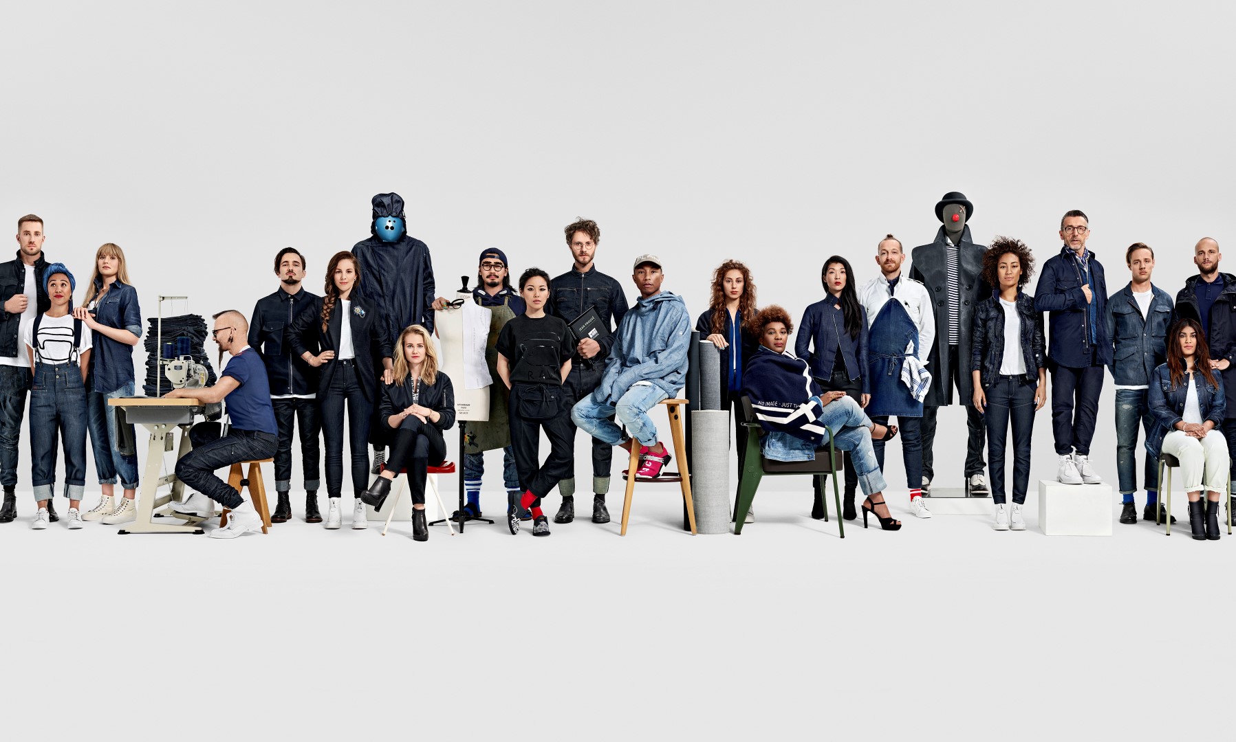 G-Star Raw campagna pubblicitaria autunno inverno 2016 2017: ritratto di famiglia, video e foto