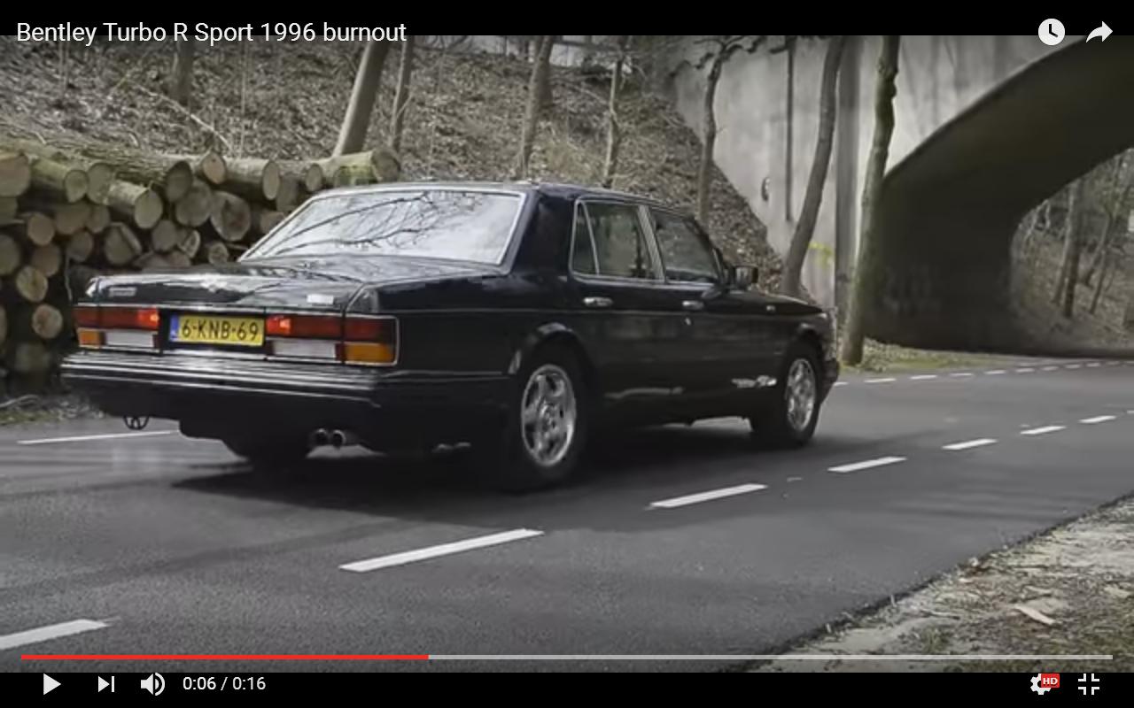 Bentley Turbo R Sport parte a razzo [Video]