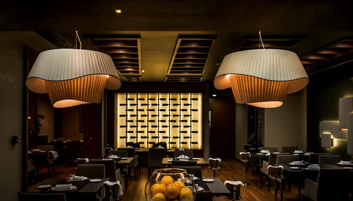 Le lampade ModoLuce al ristorante dell&#8217;hotel Siete Coronas a Murcia