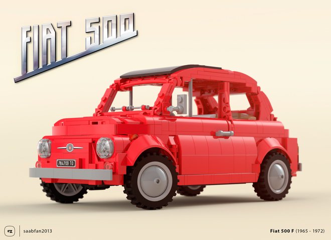 LEGO, il modellino della Fiat 500