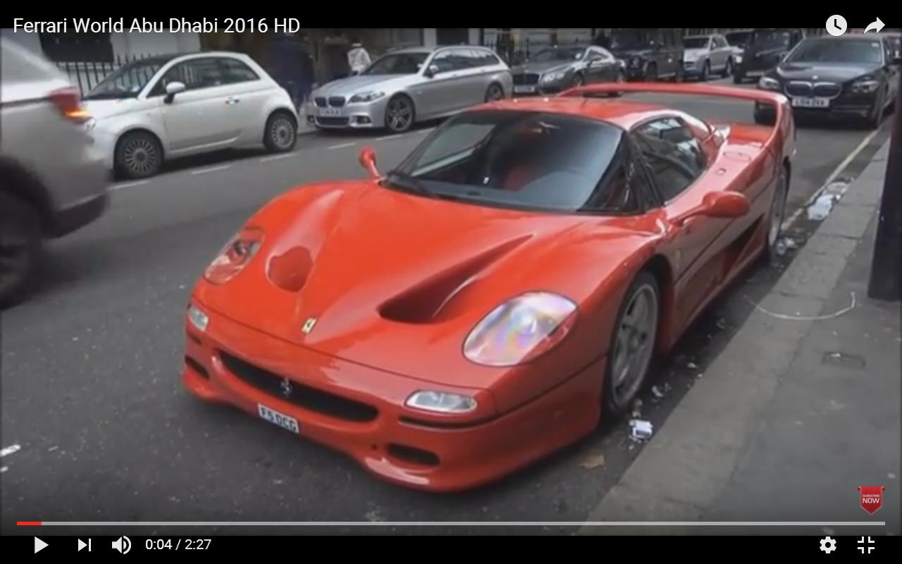 Ferrari F50 a spasso per le vie di Londra [Video]